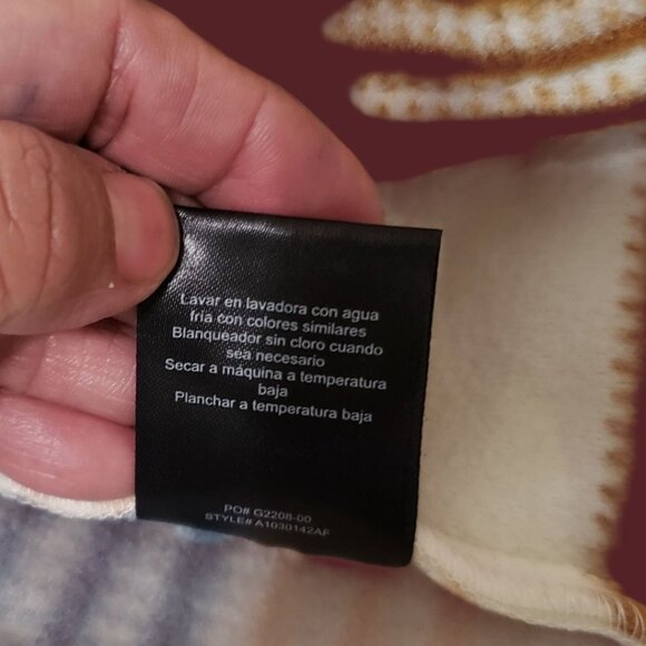 ONeill Women Striped Fleece Hoodie Pullover With Pockets Cream/Blue/brown Xlarge - Picture 11 of 11